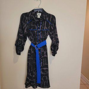 ICE black and blue with ruffle